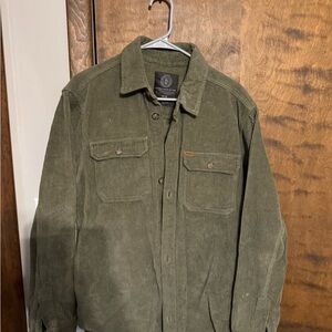Men's Green Corduroy Shirt